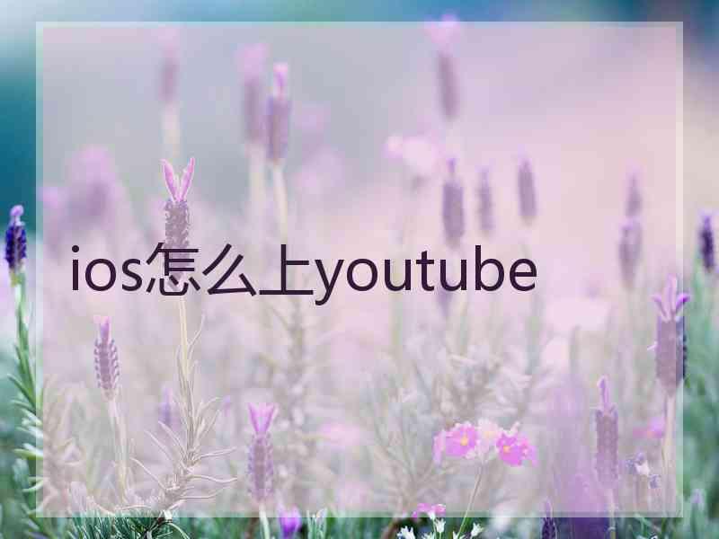 ios怎么上youtube