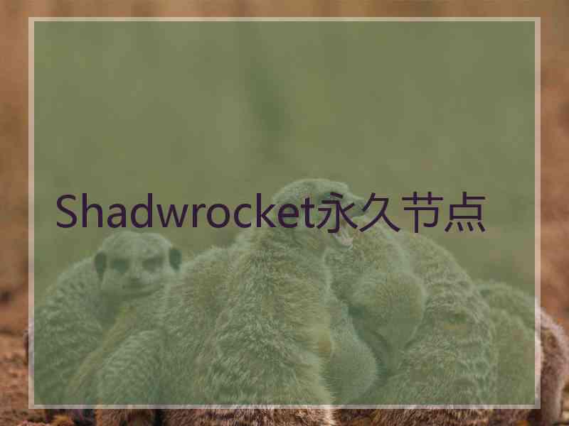 Shadwrocket永久节点