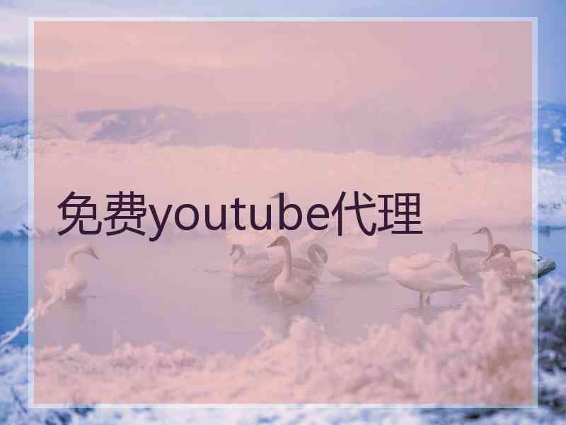 免费youtube代理