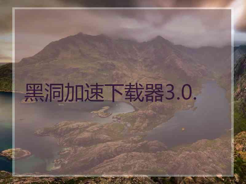 黑洞加速下载器3.0.