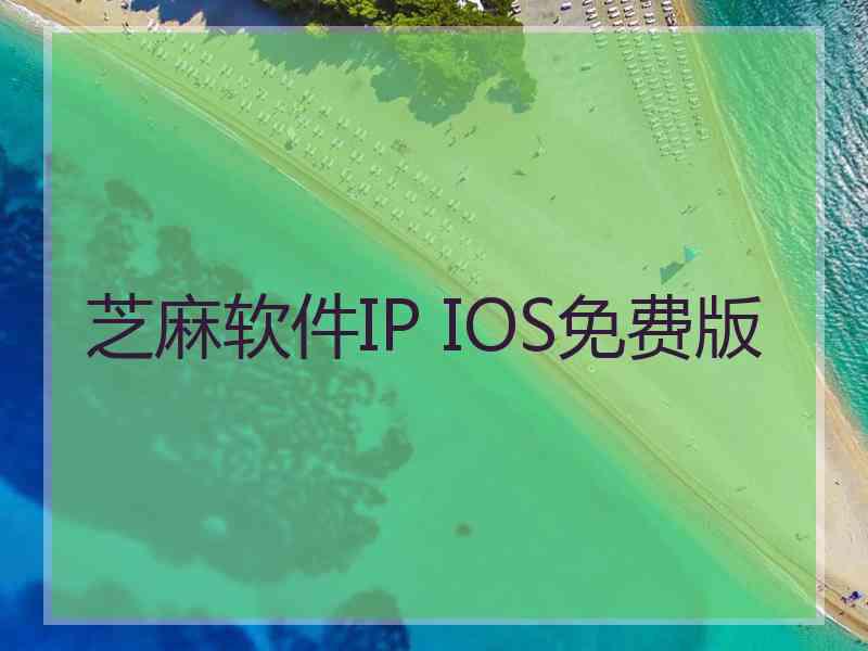 芝麻软件IP IOS免费版